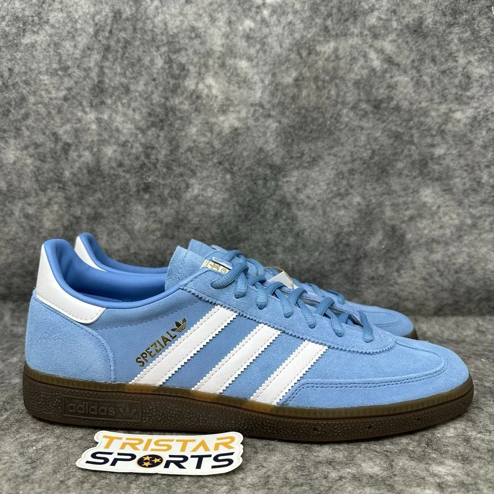 Adidas Originals Handball Spezial Shoes Mens Size 10.5 Light Blue Suede BD7632